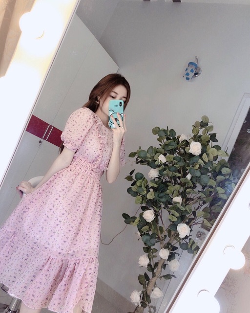 Đầm maxi tay bồng bèo ngực 8 màu | BigBuy360 - bigbuy360.vn