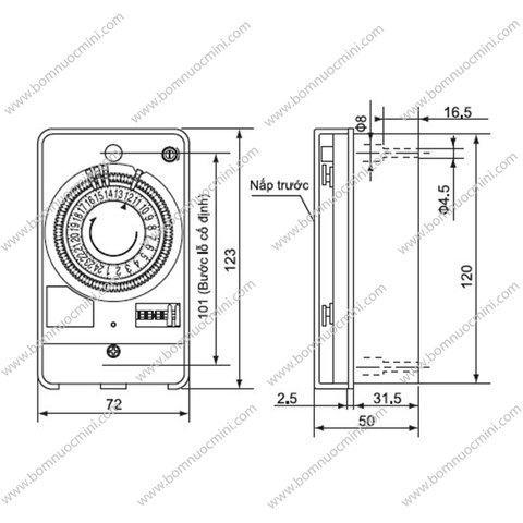 Timer Hẹn Giờ Panasonic TB118N 100V-220V