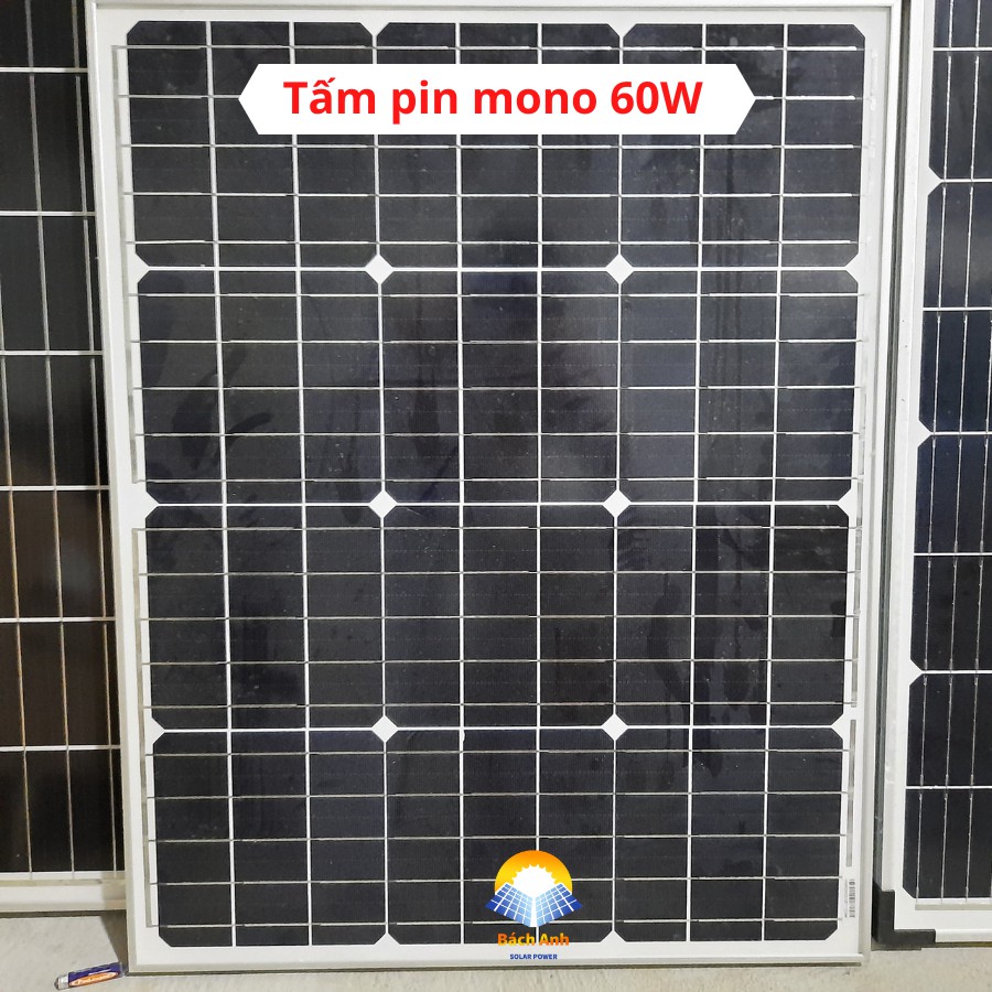 Tấm pin năng lương măt trời mono 18V - 60W, 100W, 150W, 200W