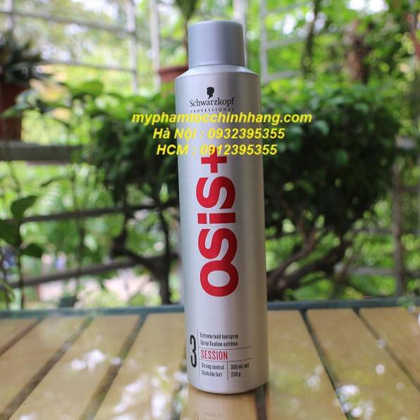 KEO XỊT GIỮ KIỂU TÓC RẤT CỨNG OSIS+ SESSION 3 300ML