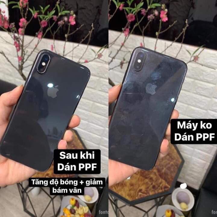 Miếng dán PPF 7 màu cho iPhone chống trầy mặt lưng Full viền 7 Plus /8 Plus/X/Xs Max/iP11/iP12