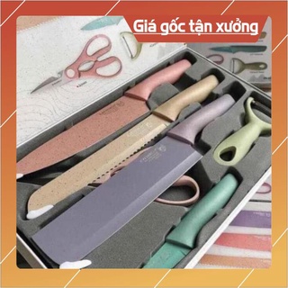 [HOT+FREE SHIP] Bộ dao kéo cắt gọt lúa mạch 6 món cao cấp