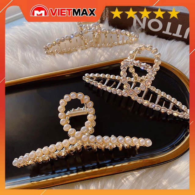 Kẹp Tóc Đính Đá Và N.Trai Cỡ Lớn Thiết Kế Đa Dạng Mẫu Mã, Hợp Thời Trang Cho Bạn Nữ Theo Phong Cách Hàn Quốc