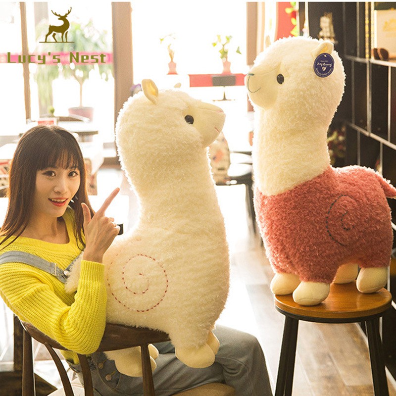 Đồ chơi thú nhồi bông lạc đà Alpaca mềm mại đáng yêu