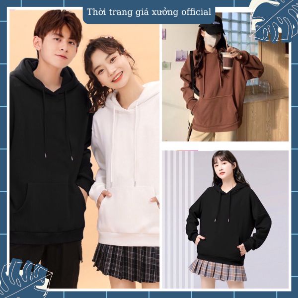 Áo nỉ hoodie tay dài có mũ chất vải dày dặn siêu đẹp - Thời Trang Giá Xưởng Official (Bán giá sỉ)