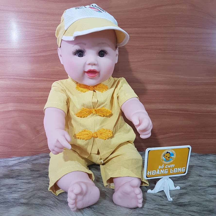 Búp bê nhựa cao cấp bé trai Nathaniel 48 cm – Set trung hoa vàng