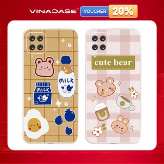 Ốp lưng Vina Case Samsung A10/A10S/A51/A32/A12/....Silicone TPU dẻo viền vuông bảo vệ camera hình Bear Cute