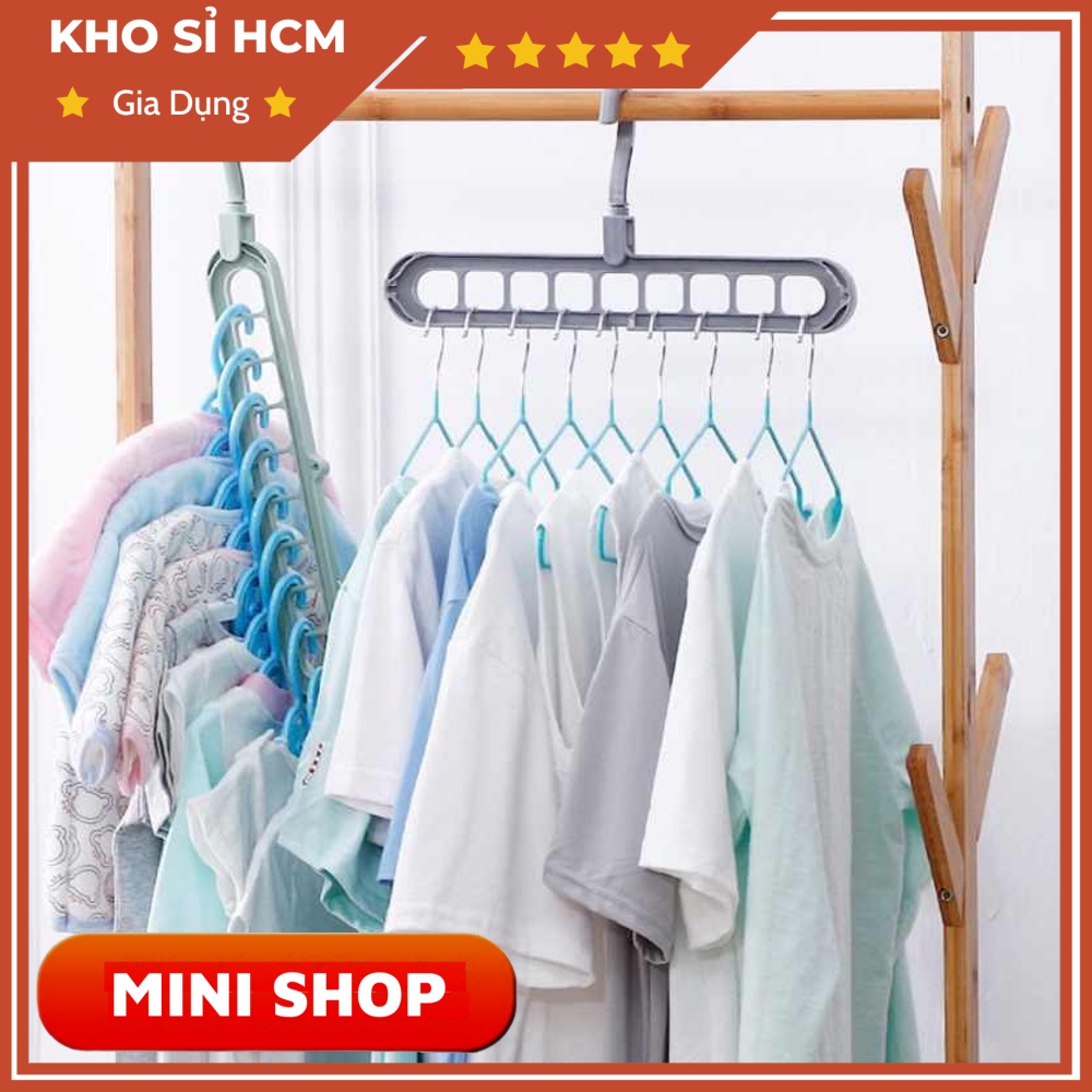 Móc Treo Quần Áo Đa Năng 9 Lỗ Treo Móc Quần Áo MINISHOP H235