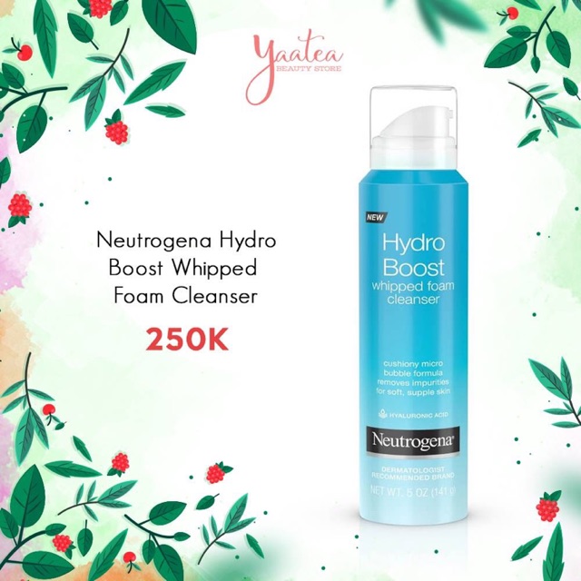 Sữa rửa mặt bọt Neutrogena Hydro Boost