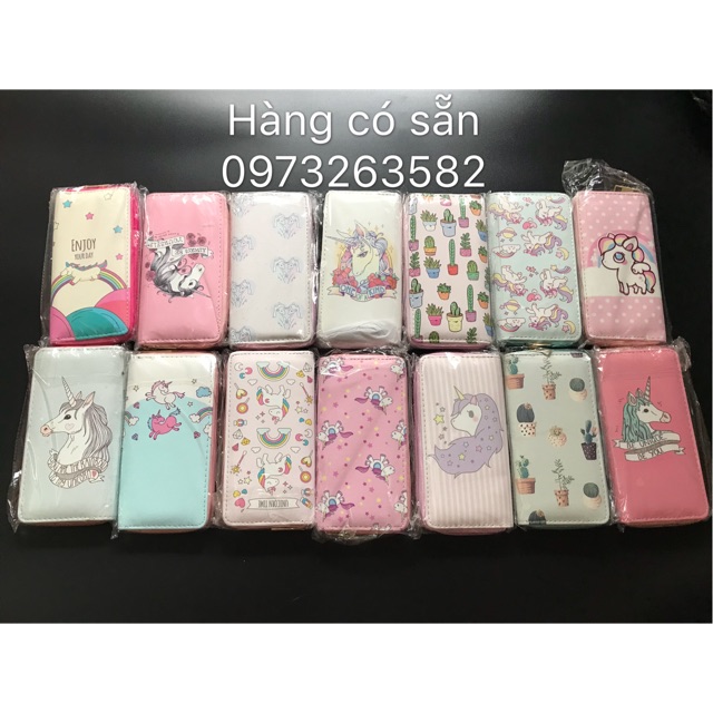 Ví dài Unicorn, kì lân 75K(Ảnh tự chụp,khách tự chọn mẫu) , món quà dễ thương tặng crush