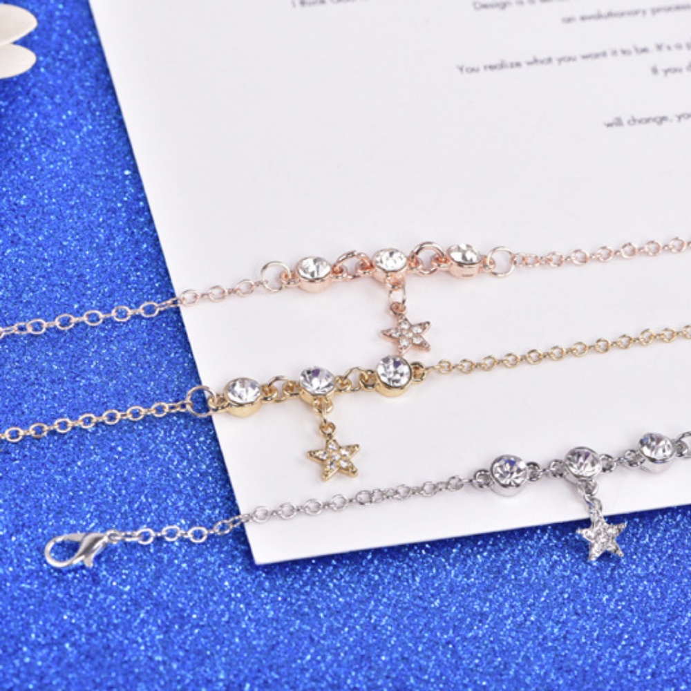 Vòng Tay Đính Nơ Pha Lê Thời Trang Cho Nữ