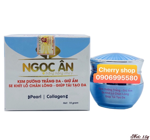 Kem Ngọc ân dưỡng trắng da, Giữ ẩm, Se khít lỗ chân lông, Giúp tái tạo da (15g) đủ giấy công bố