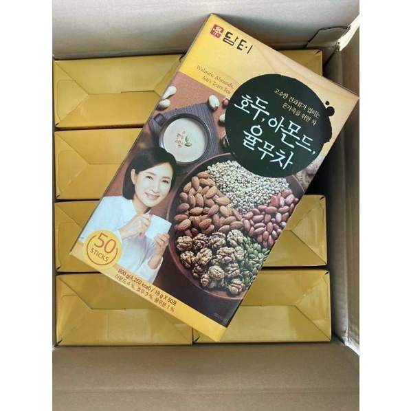 Bột Ngũ Cốc Dinh Dưỡng Damtuh Hàn Quốc, Hộp Hình Cô Gái 50 gói, Ít Đường Rất Tốt Cho Sức Khỏe.