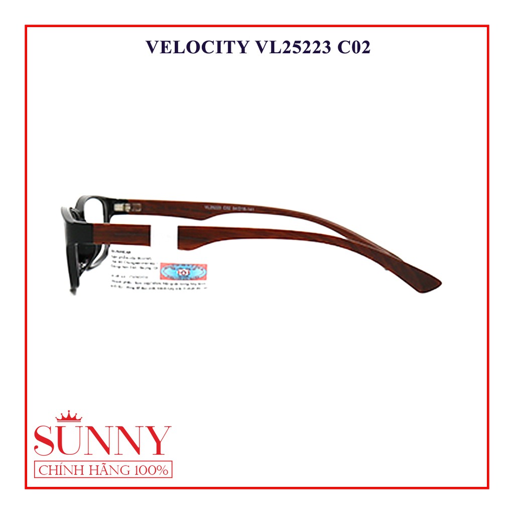 VL25223 C02 - gọng kính chính hãng Velocity 0 độ chính hãng bảo hành toàn quốc