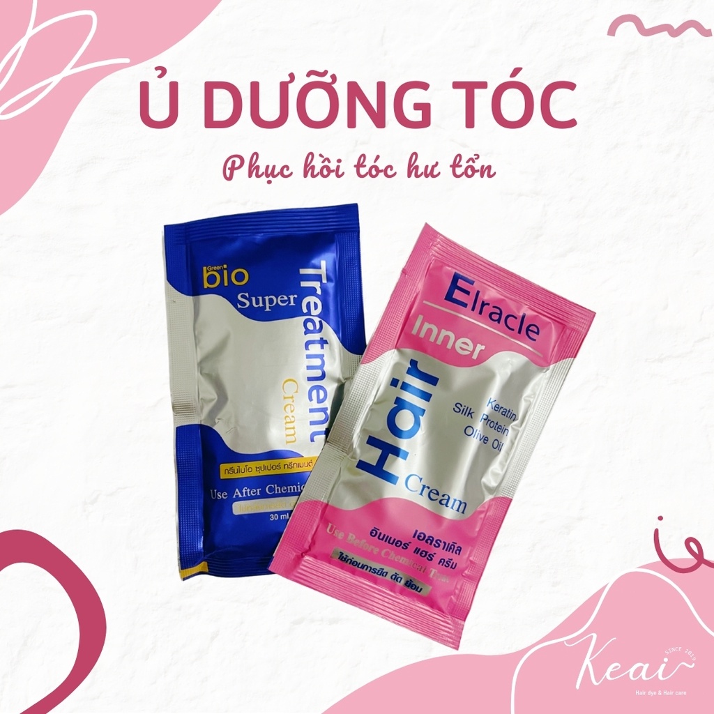 Gói Ủ Dưỡng Tóc Tại Nhà - Kem Ủ Phục Hồi Tóc Hư Tổn - Keaihairdye