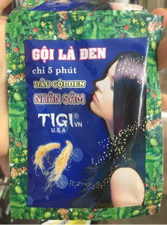 Dầu gội nhuộm tóc đen nhân sâm(10 gói)