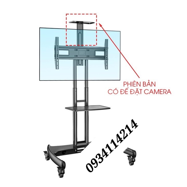Giá treo tivi di động nhập khẩu AVA1500-60-1P  màu đen cho tivi 32-65 inch