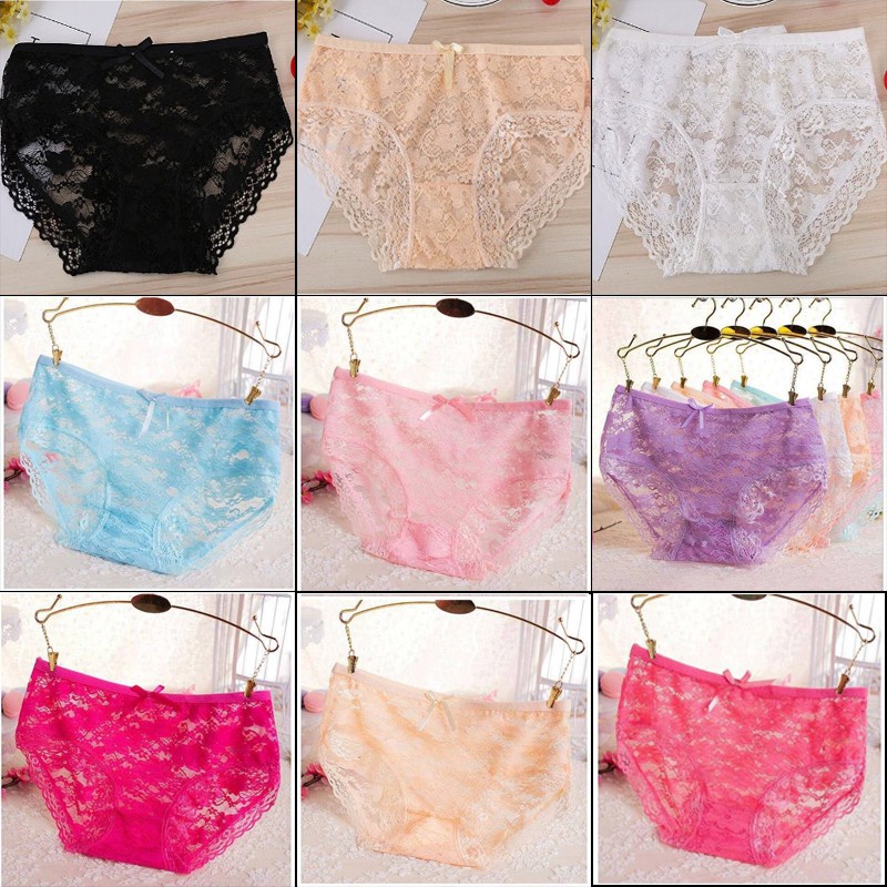 combo 10 Quần lót ren baby siêu cute màu đẹp - FLQ53