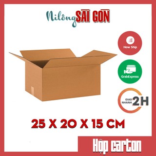 [GIÁ SỈ] Combo 20 hộp carton size 25x20x15 cm để đóng gói hàng