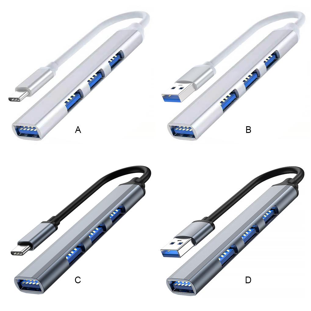 Bộ Chia Cổng USB 3 0 5Gbps 4 Trong 1 Có Đèn LED Cho Máy Tính