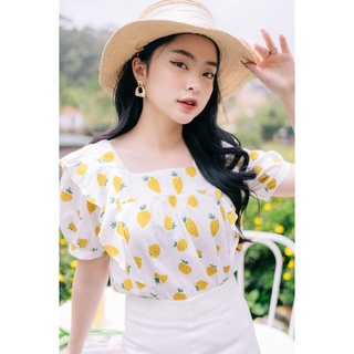 MINX - Áo Chika Square Ruffle Blouse