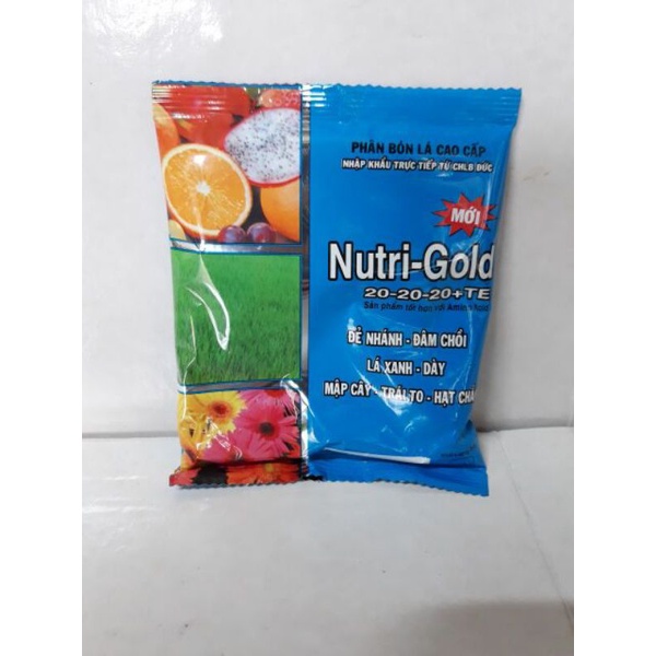 NUTRI_GOLD SIÊU VI LƯỢNG  DƯỠNG CÂY BẬT MẦM DÀY LÁ CÂY MÁU LỚN QUẢ ĐẸP NHANH TO