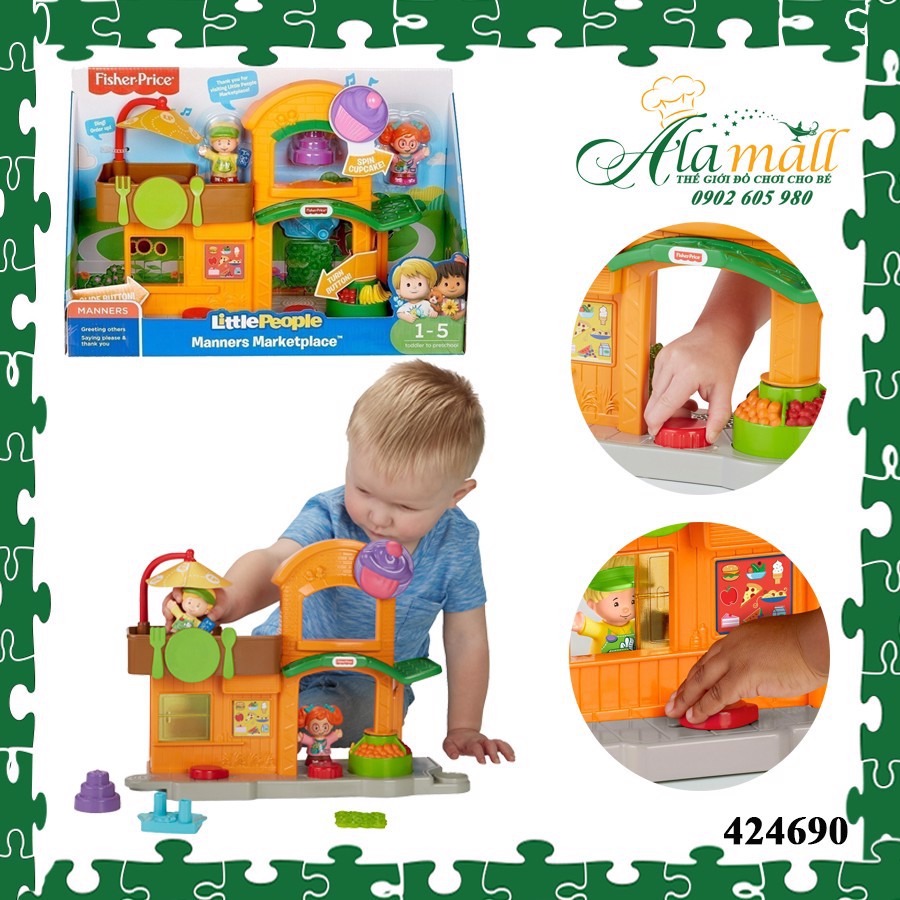 Little People Manners Market Fisher Price- Siêu thị mini cho bé.