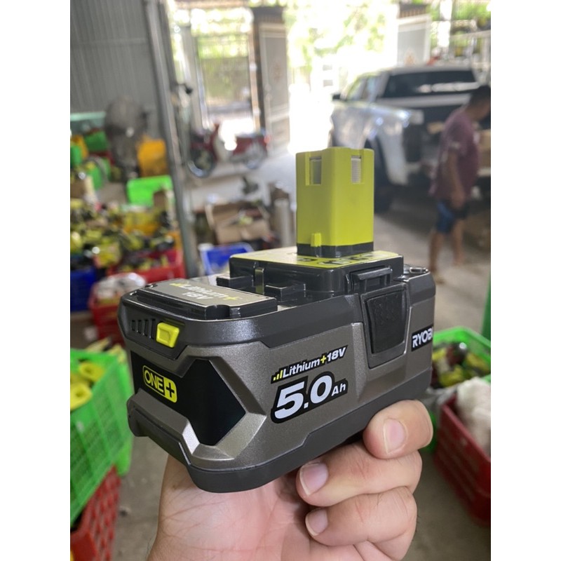 Pin 5.0Ah RYOBI RB18L50 (HÀNG CHÂU ÂU MỚI 99%)