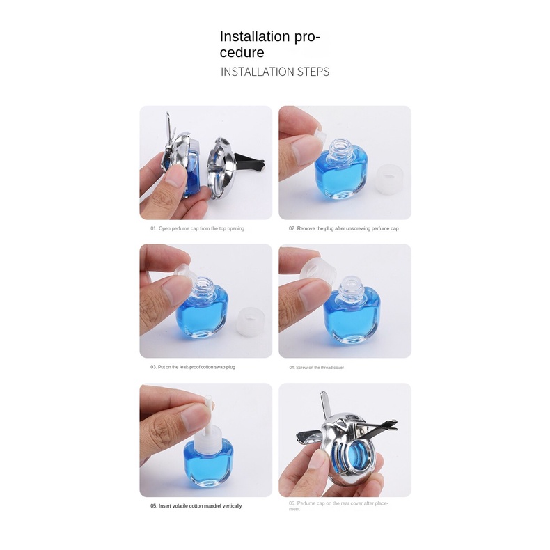Kẹp Khuếch Tán Nước Hoa Gắn Điều Hòa Xe Hơi Tiện Dụng