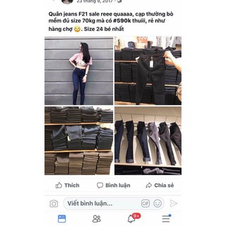 quần jeans dư xịn cạp cao