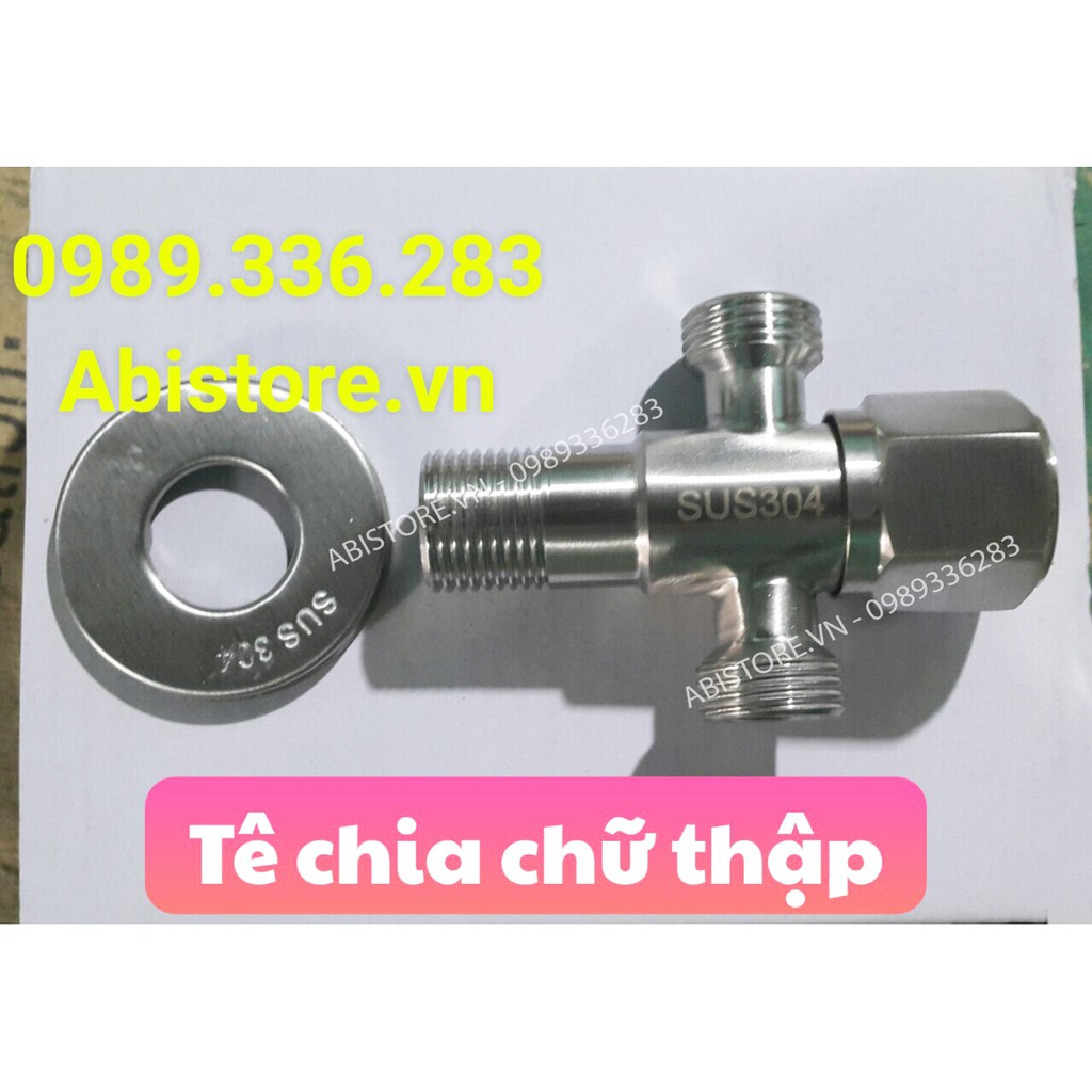 VAN T CẦU, T GIẢM ÁP CHUẨN INOX 304, TÊ CHỮ THẬP HÀNG XỊN ĐẸP