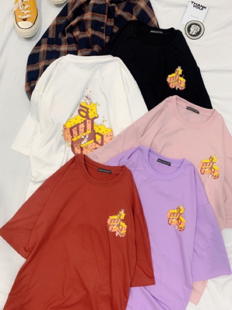 ( SALE 69K ) Áo Thun Tay Lỡ CHEESE Form Unisex | BigBuy360 - bigbuy360.vn