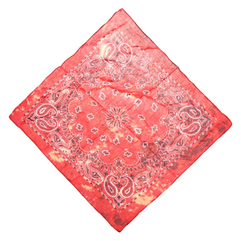 Khăn Vuông Bandana Cotton Nhuộm Màu Họa Tiết Hoa Phong Cách Hip Hop Unisex