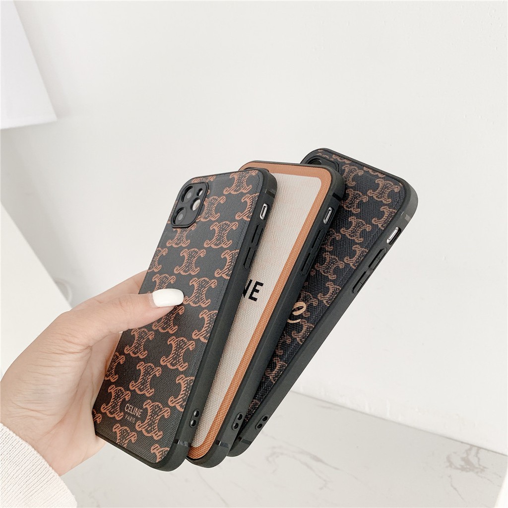 Ốp điện thoại nhựa mềm in logo CELINE cho iPhone15 14 13 12 mini 11 PRO MAX 6/6s 7/8plus SE2 X/XS XR XSMAX #HG3885