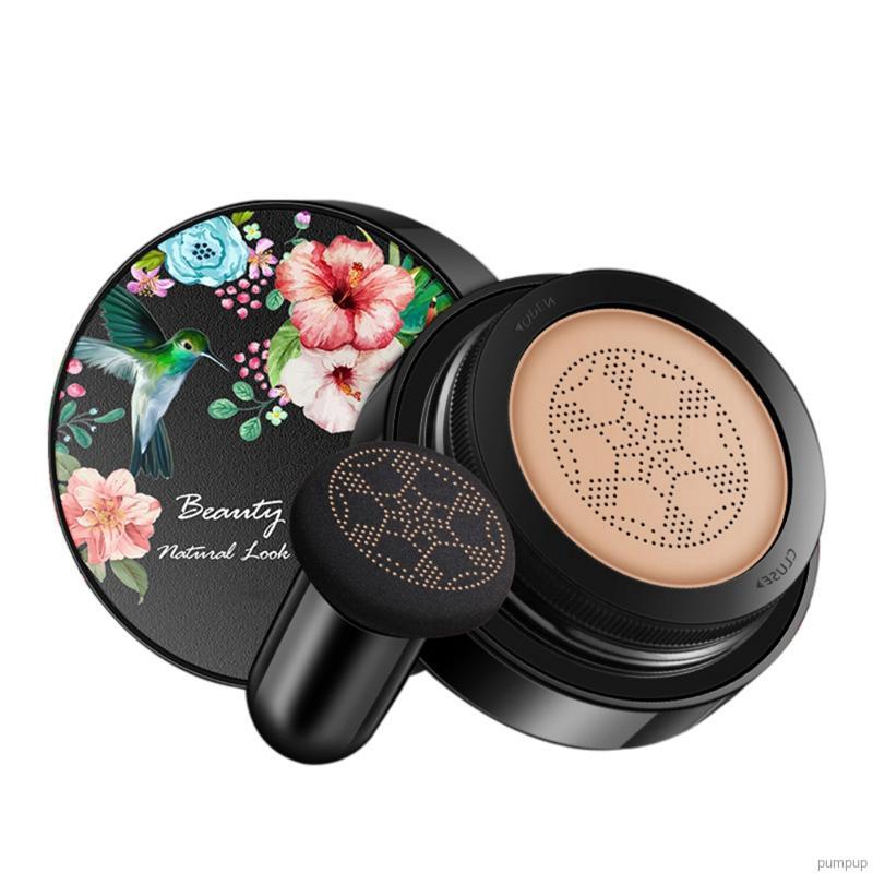 Kem lót BB Air Cushion che khuyết điểm mờ vết thâm dưỡng ẩm cho da mặt kèm cọ hình nấm độc đáo