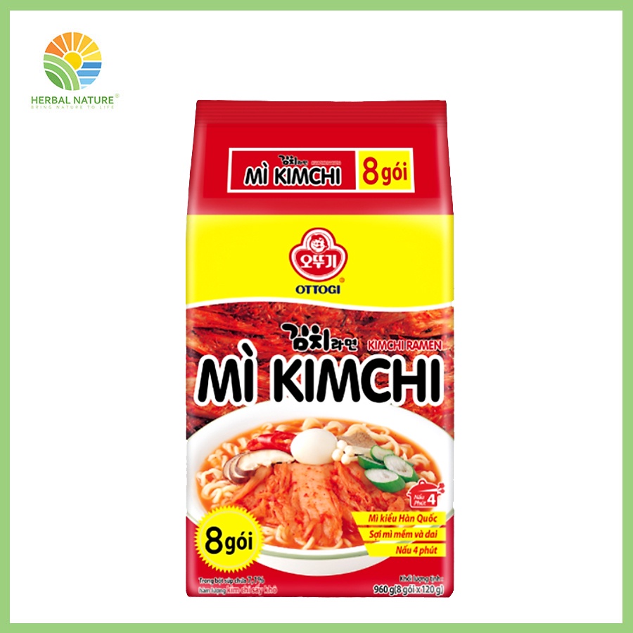 [Bộ 8 Gói] Mì Kim Chi Hàn Quốc Ottogi 120G [DATE 7.8.2022]