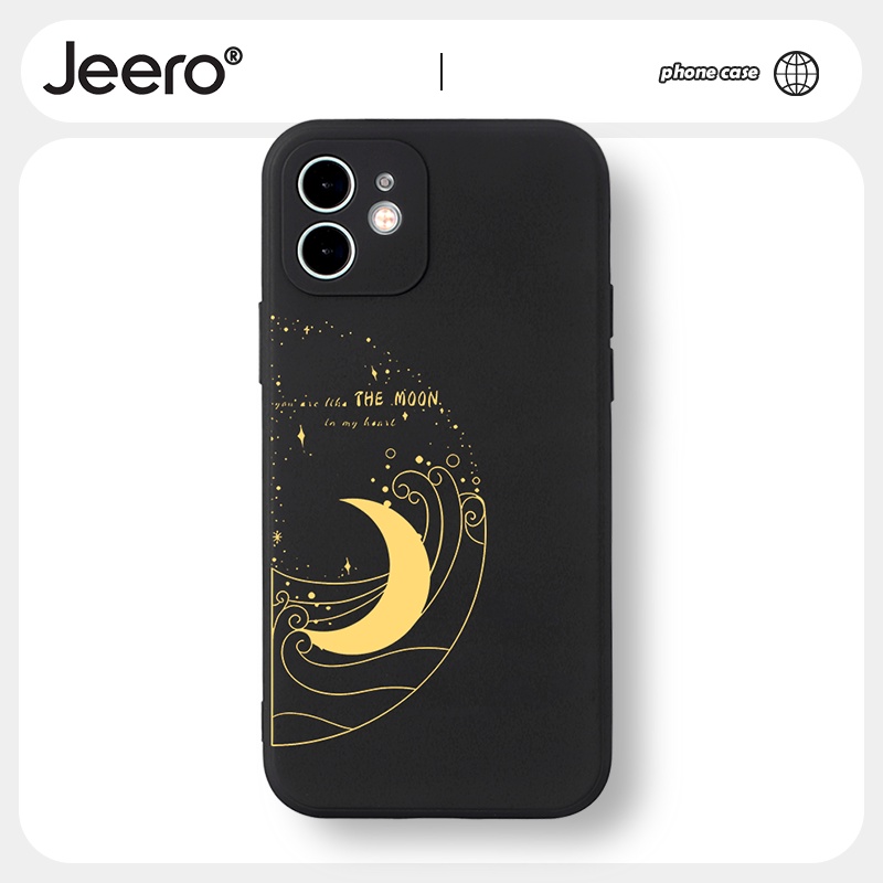 Ốp lưng JEERO Mềm hoạt hình cặp đôi dễ thương đẹp nam nữ Cho iphone 14 13 12 11 Pro Max SE 2020 X XR XS 8 7 ip 6S 6 Plus kute HFF1349