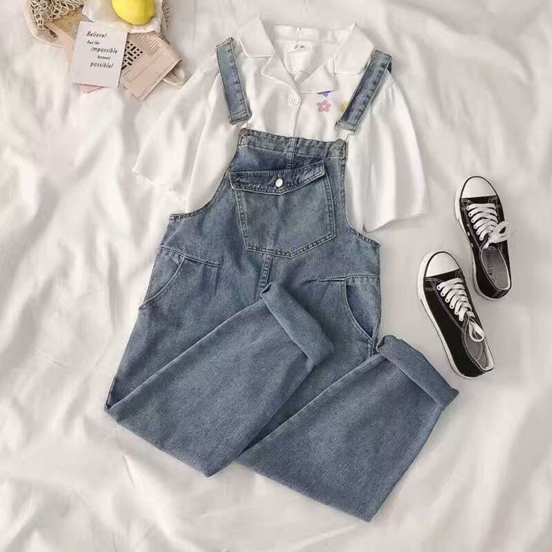 {Order bigsize,S-5xl}Quần yếm túi hộp trước ngực xinh xắn - Hàng Quảng Châu | BigBuy360 - bigbuy360.vn