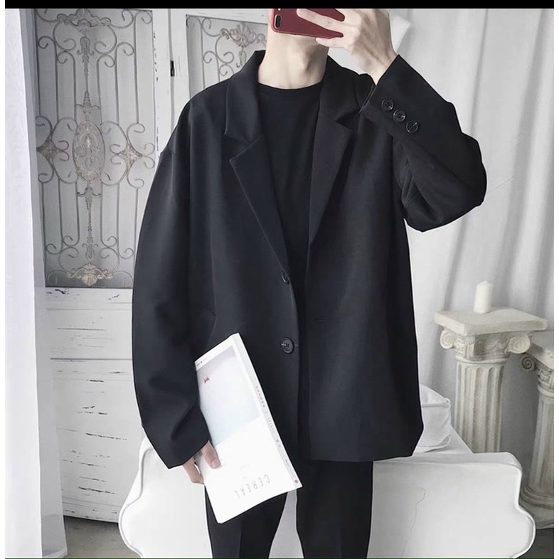 ÁO KHOÁC PLazer  NAM basic dài tay phong cách Nam Hàn