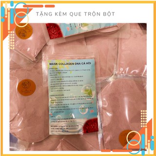 Bột mặt nạ DNA cá hồi ⚡𝗖𝗢𝗟𝗟𝗔𝗚𝗘𝗡⚡ dưỡng trắng cấp ẩm. Mặt nạ collagen handmade giúp khôi phục da