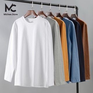 Áo Thun Nam Dài Tay Unisex. Áo thu đông trơn tay dài cổ tròn basic vải sufa giữ nhiệt MC01 | BigBuy360 - bigbuy360.vn