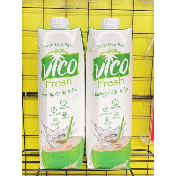 Nước dừa tươi Vico Fresh hộp 1 lít