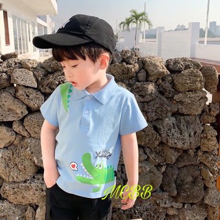 Áo cổ bẻ cá sấu cho bé