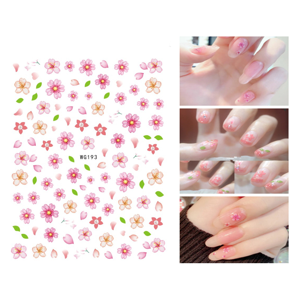 Miếng Dán Trang Trí Móng Tay Hình Hoa Cúc 3D DIY Cho Nữ