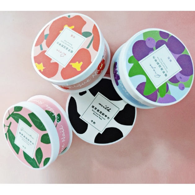 Hộp 48 miếng tẩy sơn móng tay chăm sóc móng chiết xuất thiên nhiên Fairy's Gift
