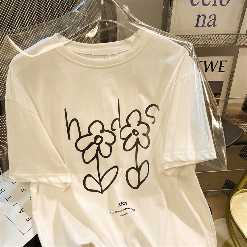 Áo Thun Ngắn Tay Dáng Rộng Thời Trang Dễ Phối Đồ