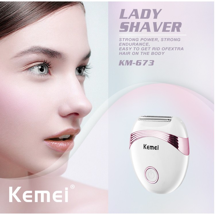 Máy Cạo Lông Nhỏ Gọn Kemei 673