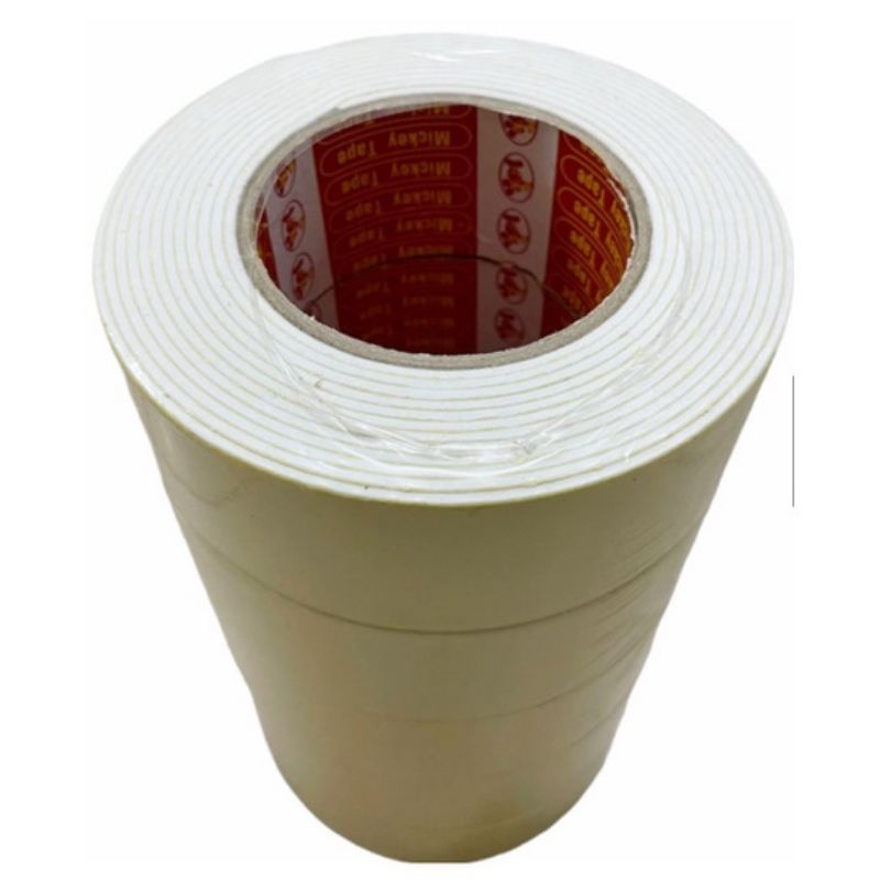 Băng Dán Xốp 2 Mặt  Màu Vàng ( Dán Lắp Ke Gá Cữ May)