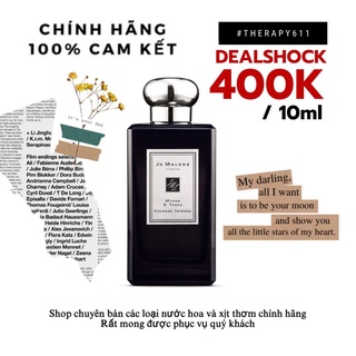 [𝗦𝗔𝗟𝗘]..::✨Nước hoa  Jo Malone Myrrh & Tonka  Spray / Chuẩn authentic✨::..
