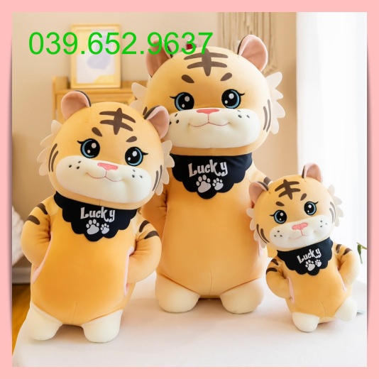 Gấu bông teddy bear hình con hổ đáng yêu, hổ bông hàng nhập khẩu , kích cỡ full size